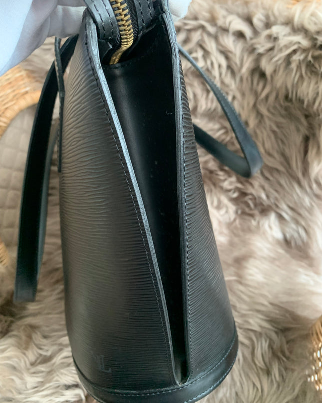 Louis Vuitton Black Epi Leather Saint Jacques PM Tote