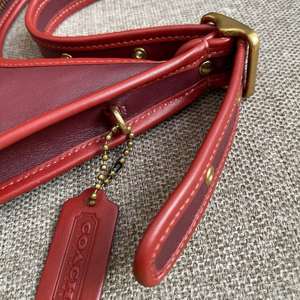 Preloved Authentic Coach Ergo Shoulder Bag in Deep Red
