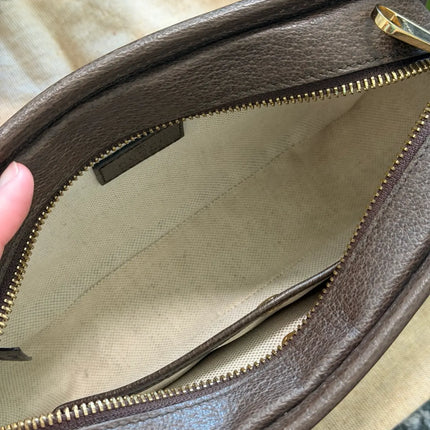 Preloved Authentic Gucci Monogram Jumbo GG Textured Dollar Calfskin Web Mini Crossbody Bag