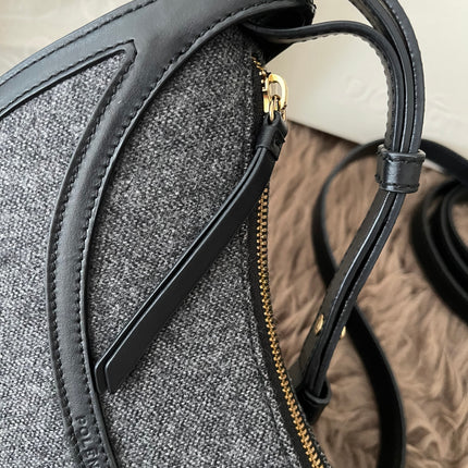 Preloved Authentic Polène Numéro Dix Grained Black Edition Calfskin