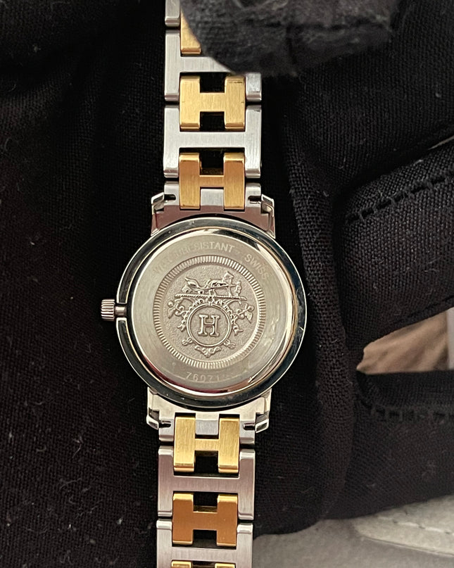 Preloved Authentic Hermès Clipper Watch (2-Tone)