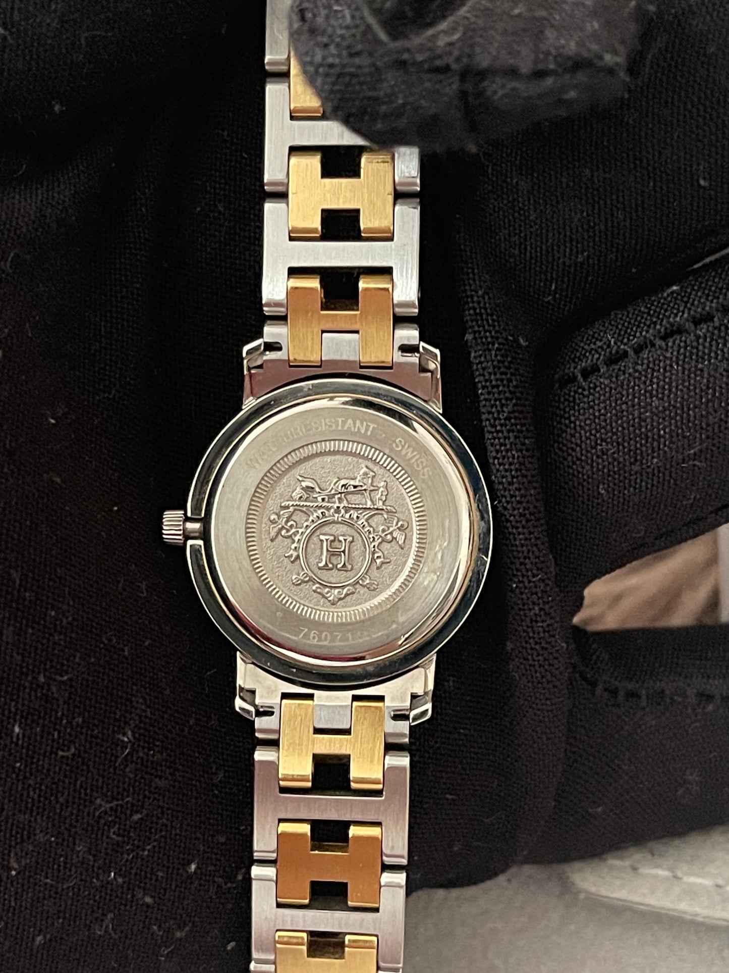 Preloved Authentic Hermès Clipper Watch (2-Tone)