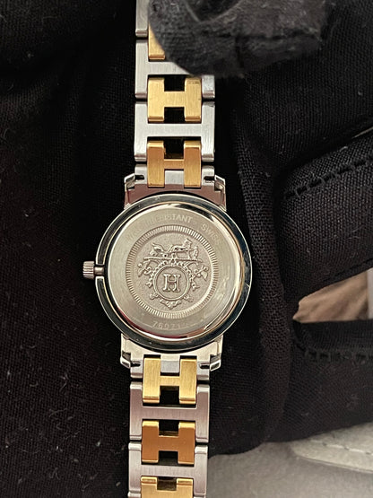 Preloved Authentic Hermès Clipper Watch (2-Tone)