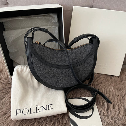 Preloved Authentic Polène Numéro Dix Grained Black Edition Calfskin