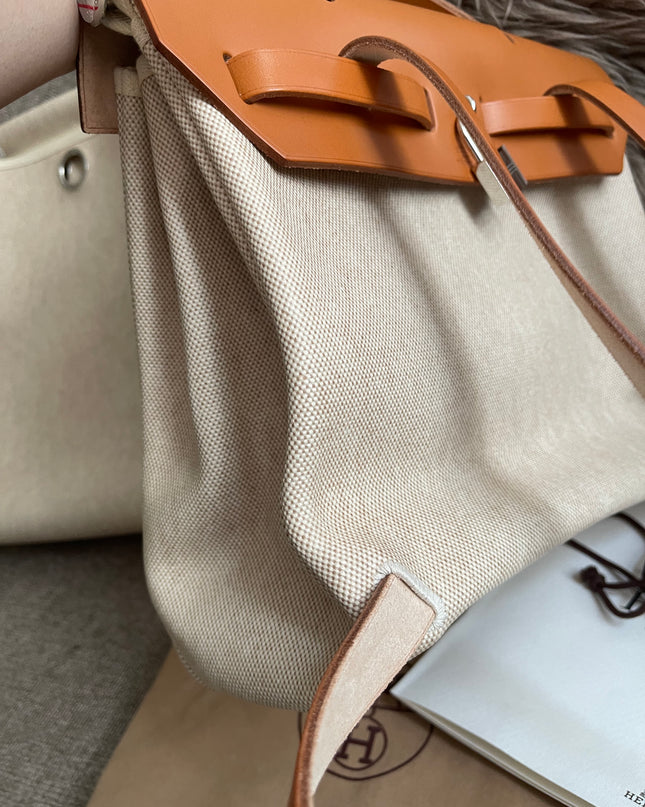 Preloved Authentic Hermes Herbag Zip