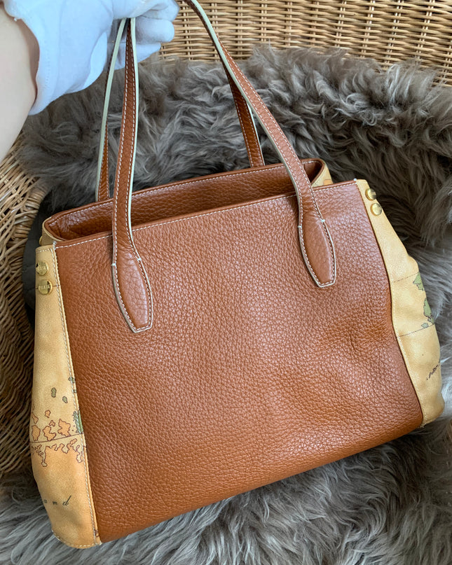 Alviero Prima Classe Leather Tote Bag