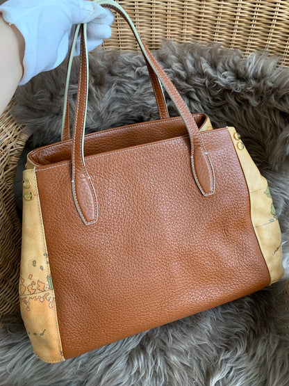 Alviero Prima Classe Leather Tote Bag