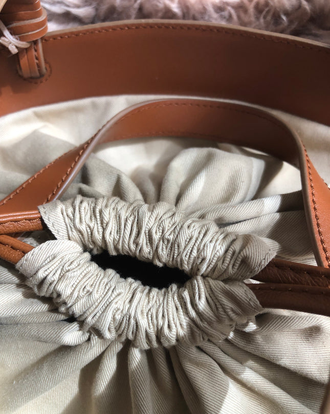 Preloved SEE BY CHLOÉ Cecilia Fringed Leather Bucket Bag