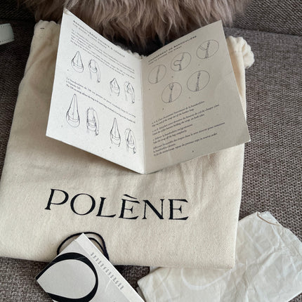 Preloved Authentic Polène Numéro Un Nano – Sage Green Textured Leather