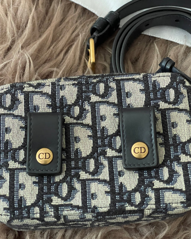 Preloved Authentic Dior Oblique belt pouch