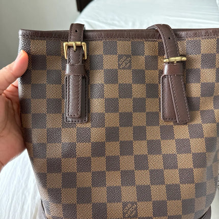 Preloved Authentic Louis Vuitton bucket damier bag