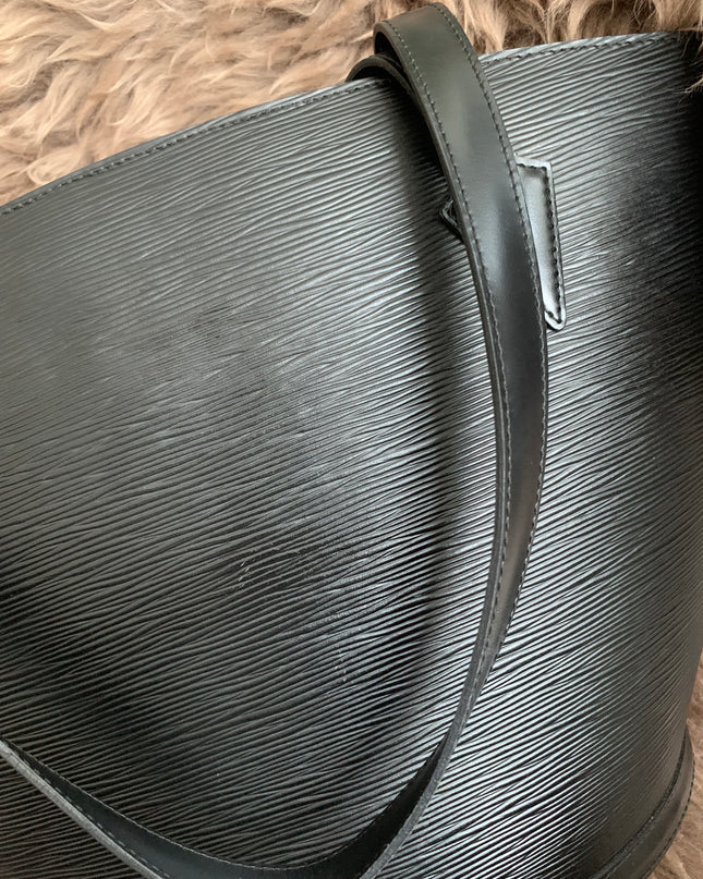 Louis Vuitton Black Epi Leather Saint Jacques PM Tote