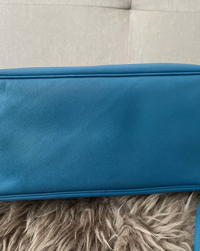 Preloved Authentic Prada Light Blue Galleria Tote Bag