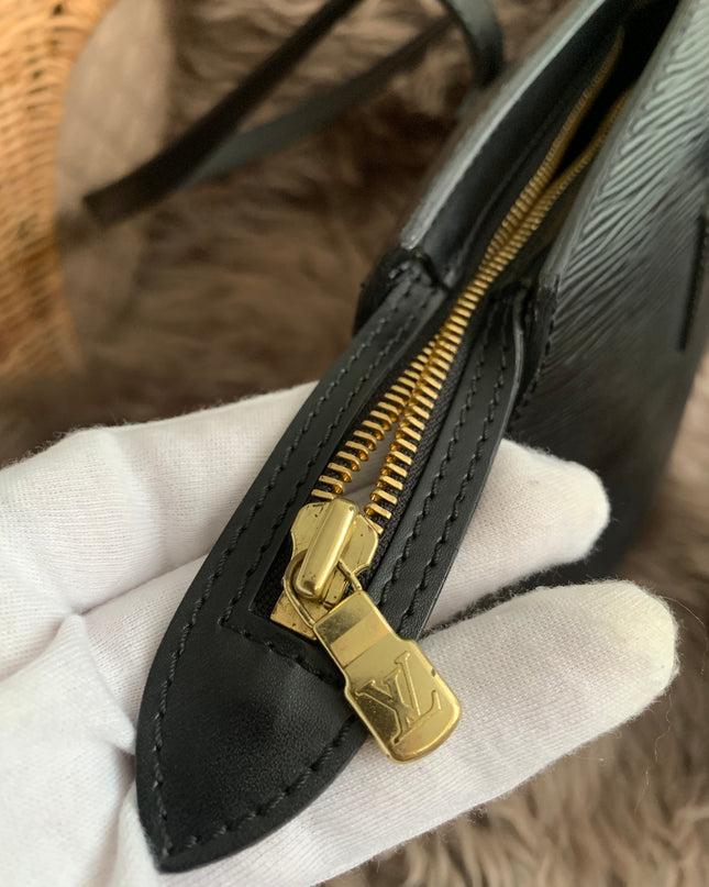 Louis Vuitton Black Epi Leather Saint Jacques PM Tote
