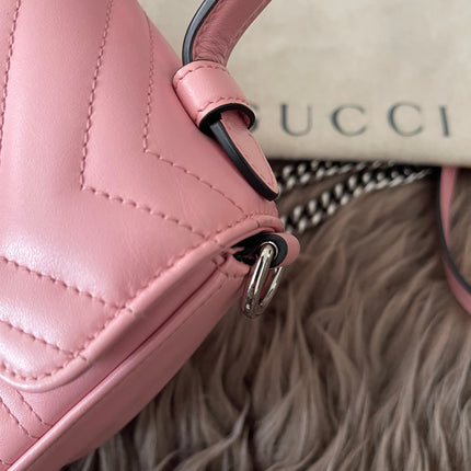 Preloved Authentic GUCCI GG Marmont mini top handle bag