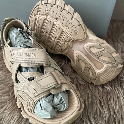 Preloved Authentic Balenciaga Track sandals in beige