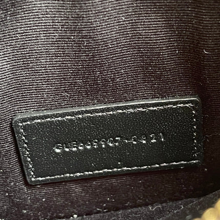 Preloved Authentic Saint Laurent Pouch Avenue Black Python Chain Bag
