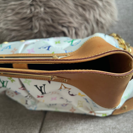 Preloved Authentic Louis Vuitton Monogram Multicolore Judy MM – White