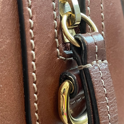 Peloved Authentic Gucci GG Supreme Duffle/Boston Mini – Tan Leather Trim with Strap