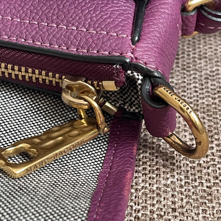 Preloved Authentic Marc Jacobs Interlock Saddle Bag in Plum