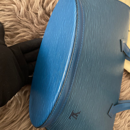 Preloved Authentic Louis Vuitton Saint Jacques bag in blue Epi leather