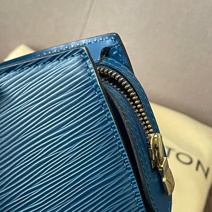 Preloved Authentic Louis Vuitton Saint Jacques bag in blue Epi leather