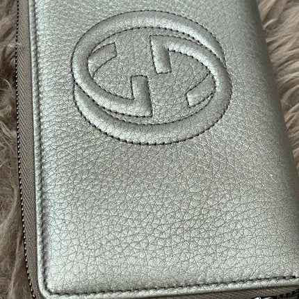 Preloved Authentic Rank A- Gucci Soho Zip-Around Wallet