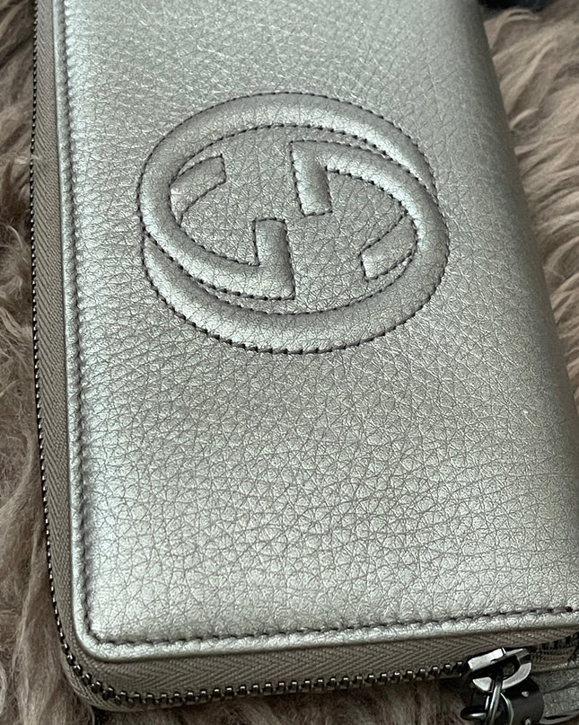 Preloved Authentic Rank A- Gucci Soho Zip-Around Wallet