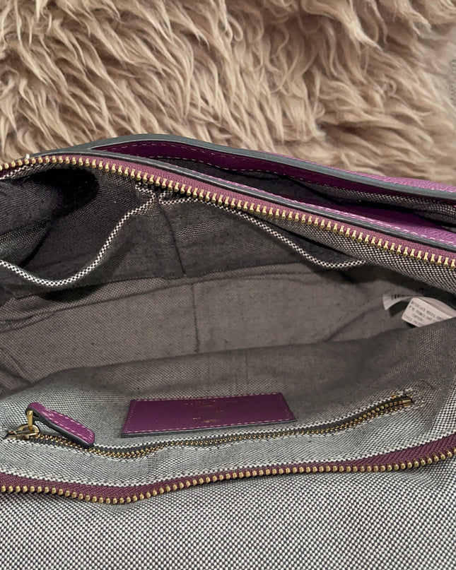 Preloved Authentic Marc Jacobs Interlock Saddle Bag in Plum