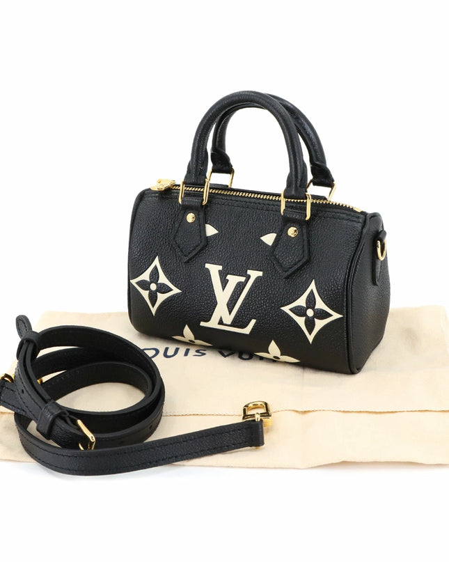 Preloved Authentic Rank A Louis Vuitton Bicolor Monogram Empreinte Nano