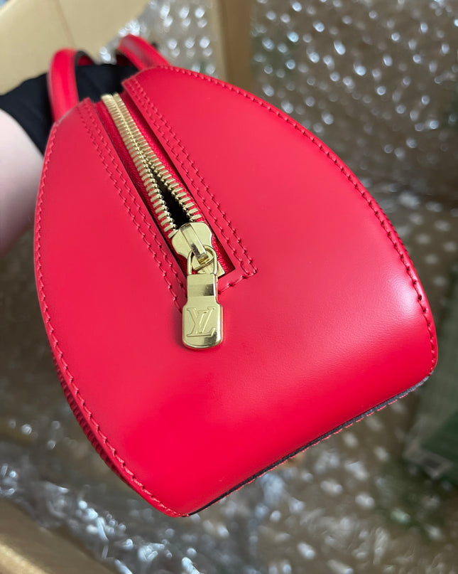 Preloved Louis Vuitton Red Epi Jasmin Handbag w/provided strap