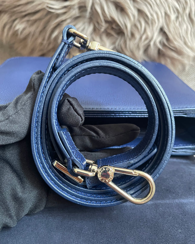 Preloved Authentic Furla Metropolis Small Shoulder Bag Navy Blue