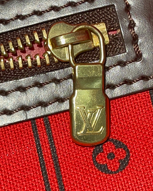 Preloved Authentic Louis Vuitton Neverfull PM — Damier Ebène Canvas