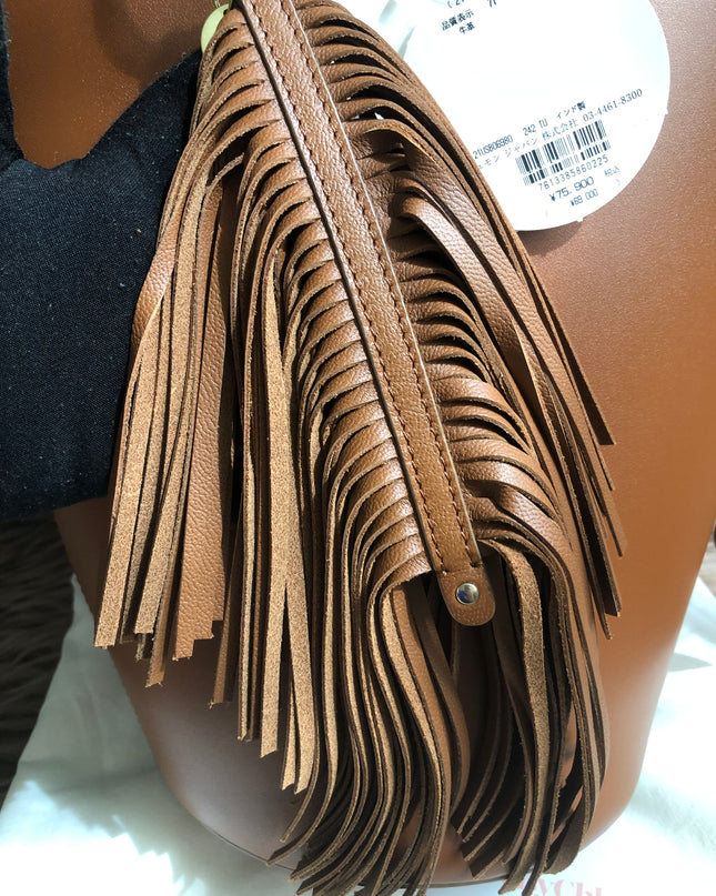 Preloved SEE BY CHLOÉ Cecilia Fringed Leather Bucket Bag