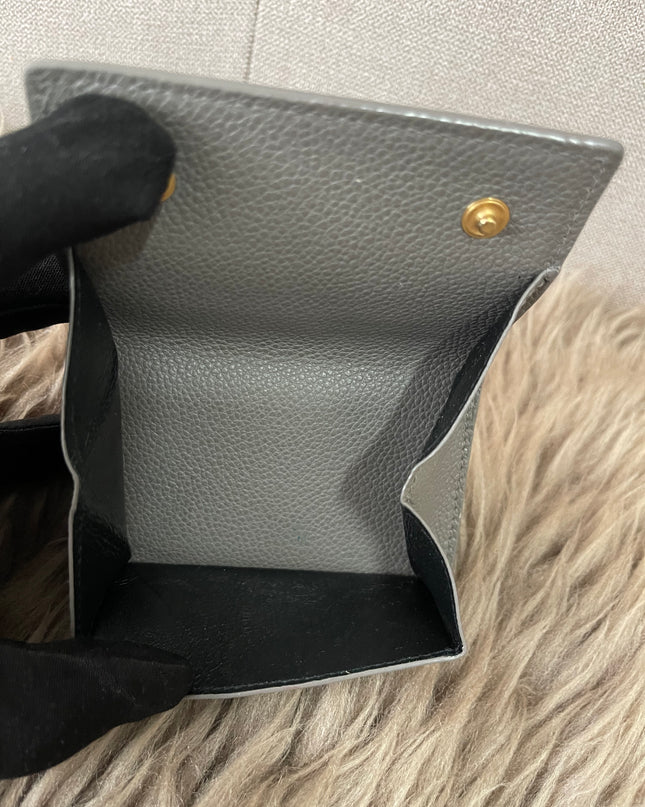 Preloved Authentic Yves Saint Laurent Trifold Compact Wallet