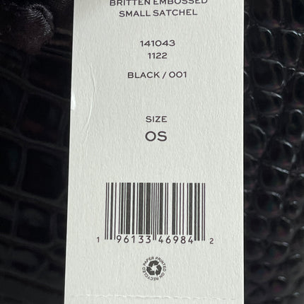 Preloved Authentic Tory Burch Britten Embossed Satchel in Black