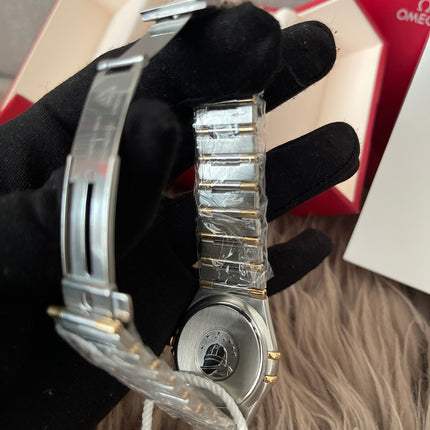 Preloved Authentic Omega Constellation 34mm/17cm, steel ‑ yellow gold on steel ‑ gold full bar