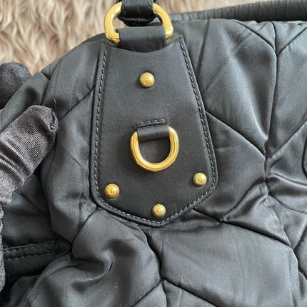 Preloved Authentic Prada Quilted Nylon Tessuto Bomber Bag – Black