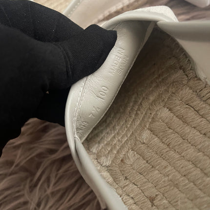 Authentic Preloved Gucci Cream Canvas Espadrilles for men sz 7.5