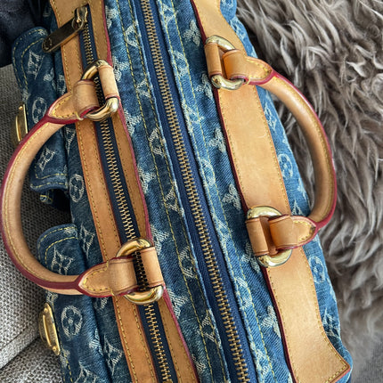 Preloved Authentic Louis Vuitton Neo Speedy Monogram Denim Handbag