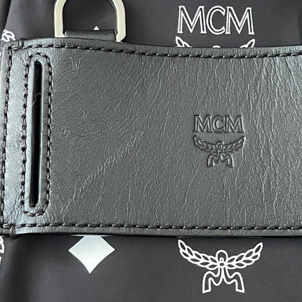 Preloved Authentic MCM Trey Mixed Media Triple-Pouch Convertible Sling