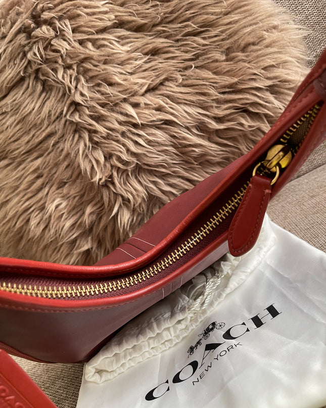 Preloved Authentic Coach Ergo Shoulder Bag in Deep Red