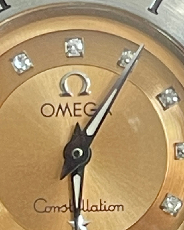 Preloved Authentic Omega Constellation Mini Cindy Crawford Orange Dial Ladies Watch
