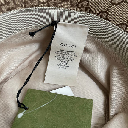 UNUSED GUCCI GG CANVAS BUCKET HAT
