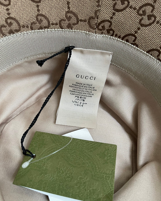 UNUSED GUCCI GG CANVAS BUCKET HAT