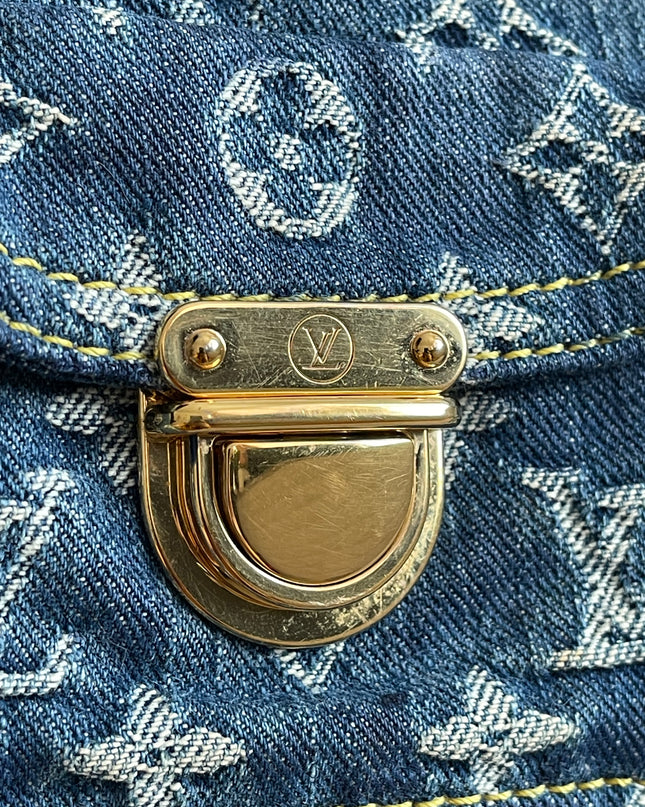 Preloved Authentic Louis Vuitton Neo Speedy Monogram Denim Handbag