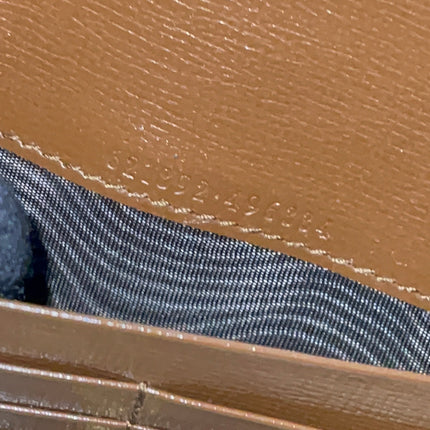 Preloved Authentic Gucci Horsebit 1955 Wallet with Chain in GG Supreme canvas