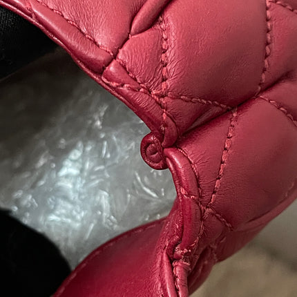 Preloved Authentic Michael Kors Red Vivianne Quilted Leather Shoulder Flap Bag