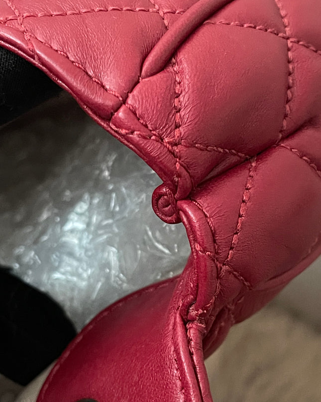 Preloved Authentic Michael Kors Red Vivianne Quilted Leather Shoulder Flap Bag