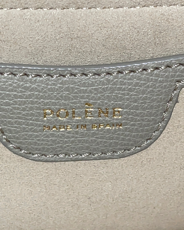 Preloved Authentic Polène Numéro Un Nano – Sage Green Textured Leather